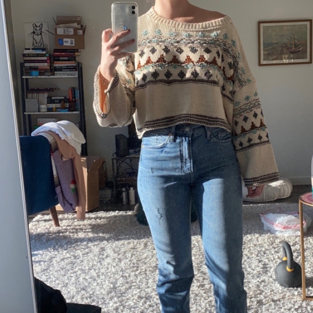 Zara cropped sweater